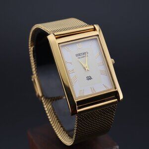 Vintage Seiko Slim Quartz Gentlemen's Wrist Watch - FREE SHIPPING